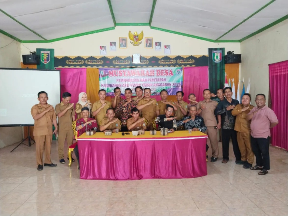 PEKON LUGUSARI ADAKAN MUSYAWARAH DESA  dengan Tema '' Pembahasan dan Penetapan Perubahan APB Pekon Tahun Anggaran 2026 ''